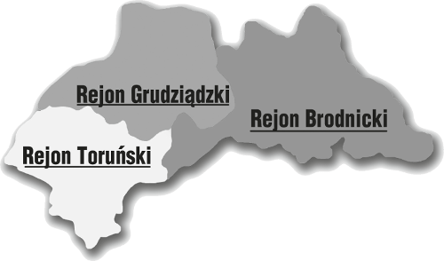 Rejony Diecezji Toruńskiej